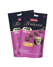ANIMONDA Vom Feinsten Mini Bites vištiena su artišokais 6x50g skanėstai mažiems šunims