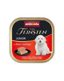 ANIMONDA vom Feinsten Junior jautienos ir paukštienos 5x150g