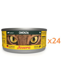 JOSERA Adult Chicken 24x85g drėgna maistas katėms su vištiena