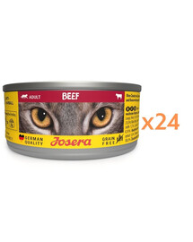JOSERA Adult Beef 24x85g drėgnas maistas katėms su jautiena