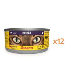 JOSERA Adult Turkey 12x85g šlapias kačių maistas su kalakutiena