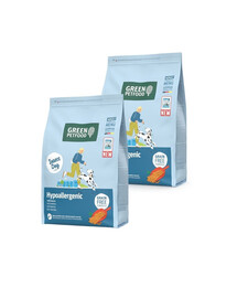 GREEN PETFOOD InsectDog Hypoallergenic 2x3kg Šunims skirtas be grūdų maistas su vabzdžių baltymais