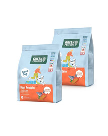 GREEN PETFOOD InsectDog with Salmon High Protein 2x900g su vabzdžių baltymais ir lašiša aktyviems šunims
