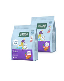 GREEN PETFOOD InsectDog with Duck Vitality 2x7,5kg su vabzdžių baltymais ir antiena, skirta suaugusiems šunims