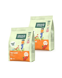 GREEN PETFOOD VeggieDog with Red Lentil 2x900g wegetariańska karma z czerwoną soczewicą dla psów