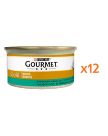 GOURMET Gold triušienos paštetas katėms, 12 x 85 g