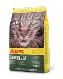 JOSERA Nature Cat Be grūdų katėms 10 kg + 4 skardinės NEMOKAMAI
