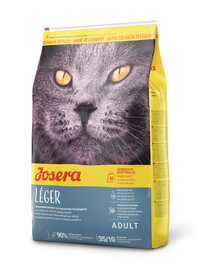JOSERA Cat Leger mažiau aktyvioms ir sterilizuotoms katėms 10 kg + 4 skardinės NEMOKAMAI