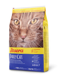 JOSERA Daily Cat 10 kg Begrūdis ėdalas suaugusioms katėms + 4 skardinės NEMOKAMAI