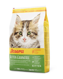 JOSERA Kitten GrainFree Sausas maistas kačiukams 10 kg + 4 konservai DOVANŲ