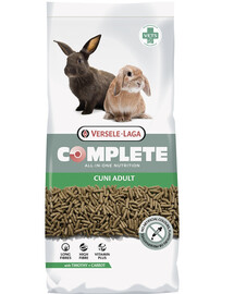 VERSELE-LAGA Cuni Adult Complete 8 kg Maistas suaugusiems triušiams + „Timothy Hay carrot & pumpkin“ – timotės šienas su morkomis ir moliūgais, 500 g NEMOKAMAI