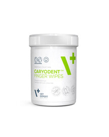 VET EXPERT Caryodent Finger Wipes 50 szt. czyściki do zębów dla psa i kota