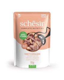 SCHESIR Kačių rinkinys, 4 skonių mišinys, 12 x 85 g