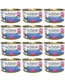 SCHESIR tunas su šprotėmis katėms skirtame sultinyje, 12 x 70 g