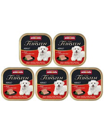 ANIMONDA Vom Feinsten Classic zestaw z wołowiną i sercami z indyka 5 x 150 g