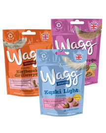WAGG Mix 3 x 125 g skonių šunų skanėstų