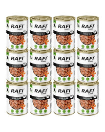 RAFI Classic Elniena ir morkos padaže – 12 vnt. po 1240 g drėgnas maistas visų veislių šunims