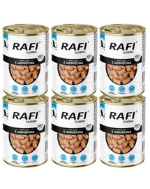 Rafi Classic ėriena padaže 6x1240 g drėgnas pašaras visų veislių šunims.
