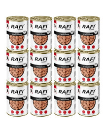 RAFI Classic Jautiena padaže, 12 vnt. po 1240 g, šlapias maistas visų veislių šunims