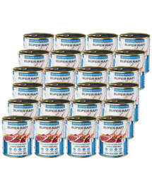 RAFI Super z jagnięciną i sercami z indyka 24x800g pasztet dla psów