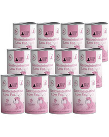 PAKA ZWIERZAKA PEPE Vet Gastrointestinal Low Fat Duck 12x400 g šlapias šunų maistas, gerinantis virškinimo sistemos veiklą