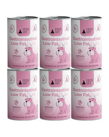 PAKA ZWIERZAKA PEPE Vet Gastrointestinal Low Fat Duck 6x400 g šlapias šunų maistas, gerinantis virškinimo sistemos veiklą