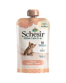 SCHESIR Kitten Care 150 g vištienos pastos – šlapias maistas kačiukams