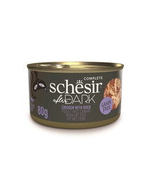SCHESIR After Dark Vištiena antienos sultinyje – 80 g šlapio maisto katėms
