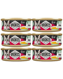 VOSKES Soup with Chicken 6x50 g vištienos sriuba katėms