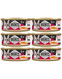 VOSKES Soup with Salmon 6x50 g lašišos sriuba katėms