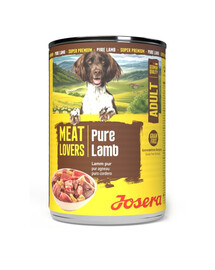 JOSERA Meat Lovers Pure Lamb 400 g ėrienos mėsa, šlapias šunų maistas