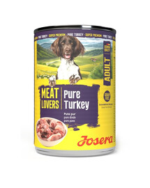 JOSERA Meat Lovers Pure Turkey 400 g kalakutiena, šlapias šunų maistas