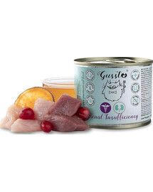GUSSTO Vet Renal Insufficiency 6x200 g kalakutiena ir žąsiena inkstų ligoms gydyti