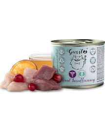 GUSSTO Vet Renal Insufficiency 12x200 g kalakutiena ir žąsiena inkstų ligoms gydyti