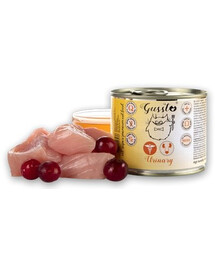 GUSSTO Cat Urinary 6x200 g katėms, sergančioms šlapimo takų akmenlige, skirtas maistas