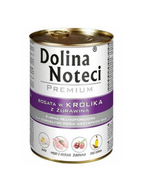 DOLINA NOTECI Premium su triušiena ir spanguolėmis 6 × 400 g