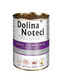 DOLINA NOTECI Premium su triušiena ir spanguolėmis 12 × 400 g