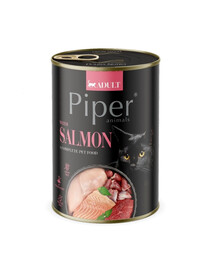 PIPER Animals Salmon 12x400 g su lašiša, drėgnas kačių maistas