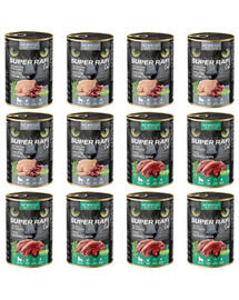 SUPER RAFI Cat Mix 2 12 x 400 g skonių šlapio maisto sterilizuotoms katėms