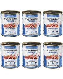 SUPER RAFI Pure Line Avienos ir batatų 6x800 g šlapias šunų maistas