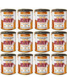 SUPER RAFI Pure Line Antis su batatais, 12 x 800 g, šlapias šunų maistas