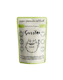 GUSSTO Cat Fresh Chicken Prawns 24x85 g drėgnas katės maistas su vištiena ir krevetėmis
