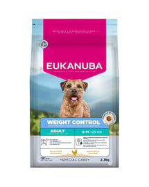 EUKANUBA Special Care Small & Medium Breed Adult Dogs Weight Control 2,3 kg sucha karma wspomagająca kontrolowanie wagi dla psów ras małych i średnich
