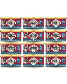 VOSKES Jelly Tuna with Seabream 12x85 g 100% Tunas su doradu želatinoje, papildomas maistas katėms