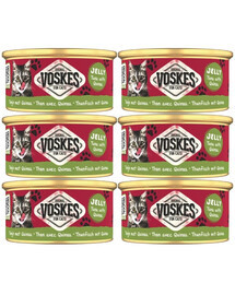 VOSKES Jelly Tuna with Quinoa 6x85 g 100% Tunas su kviečiais želatinoje, papildomas maistas katėms