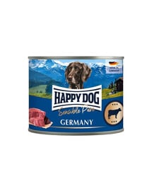 HAPPY DOG Sensible Pure Germany Jautiena 6 x 200 g – šlapias šunų maistas