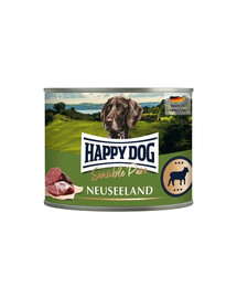 HAPPY DOG Sensible Pure Nowa Zelandia Jagnięcina 6x200 g šlapias šunų maistas