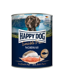 HAPPY DOG Sensible Norway Ryba 6x800 g šlapias šunų maistas