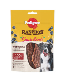PEDIGREE Ranchos Superfoods su jautiena, uogomis ir neskaldytomis grūdų sėklomis 7 x 70 g