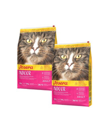 JOSERA Indoor 2x10 kg be grūdis maistas katėms kastruotiems